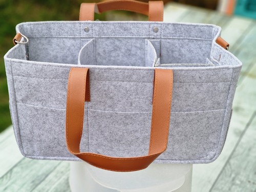 Grey felt baby diaper - felt,