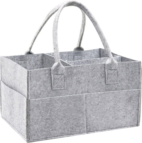 Grey felt baby - baby, caddy
