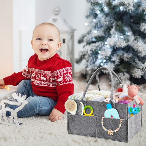 Felt baby diaper caddy nursery - felt,