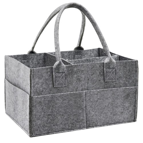 Felt baby diaper caddy nursery - diaper,