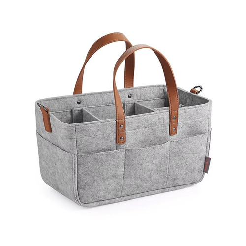 Baby nappy caddy felt storage - caddy,