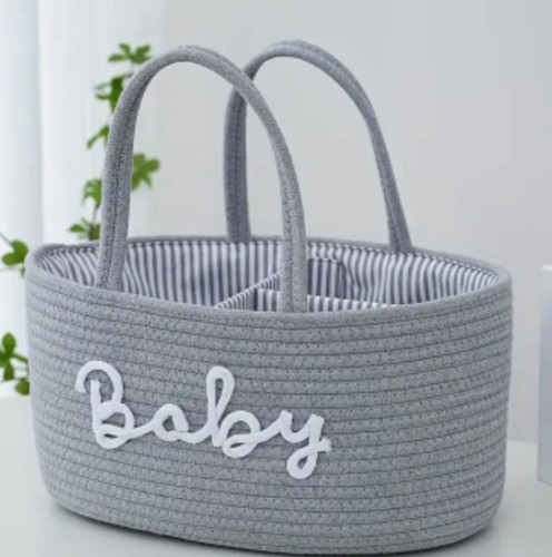 Nappy caddy grey - nappy, grey,baby