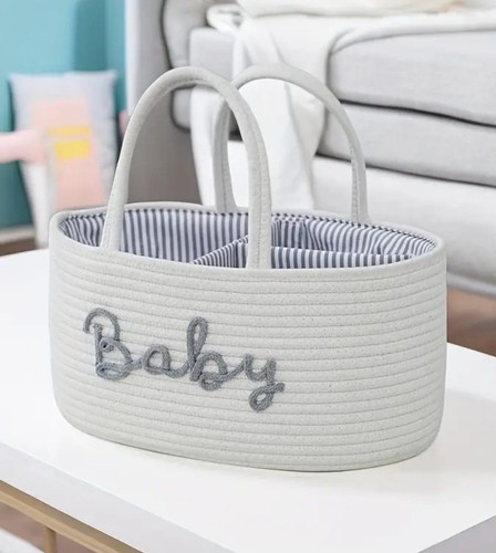 Nappy caddy white baby diaper - caddy, white,baby
