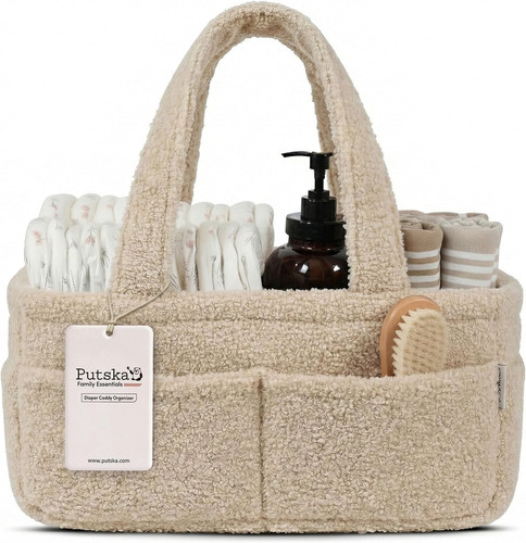 Fleece nappy caddy organiser - nappy,