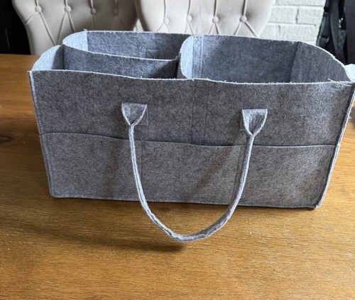 Grey felt baby nappy - grey,