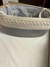 Cream And Grey Nappy Caddy